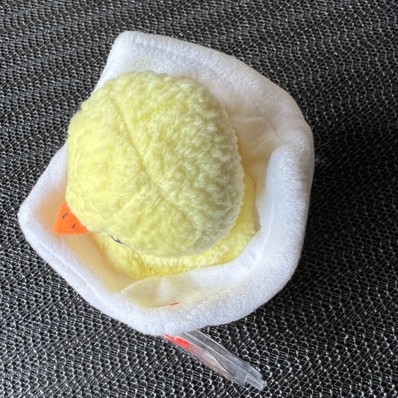 Vintage Ty Original Beanie Baby 1998 “Eggbert" Cracked Shell Yellow Chick 6” Tag - Picture 6 of 12